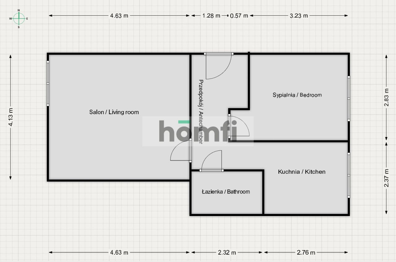 2 room apartment in Jaworzno, 2 storages, upperground parking - Apartment - Sale - Jaworzno, Jeziorki