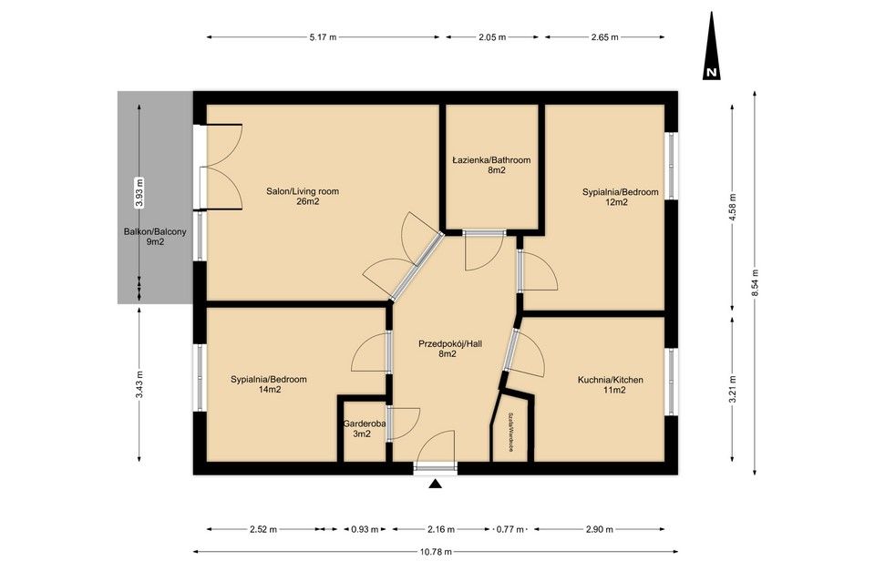 Przestronne, 3 pokojowe mieszkanie na Kabatach - Mieszkanie - Wynajem - Warszawa, Ursynów