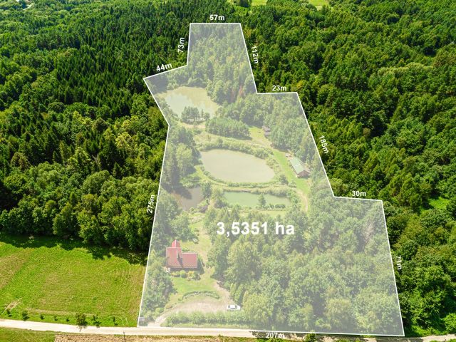 Agroturystyka z chatą biesiadną w Dolinie 4Stawów - Dom - Sprzedaż - Przemyski, Krzywcza / Skopów