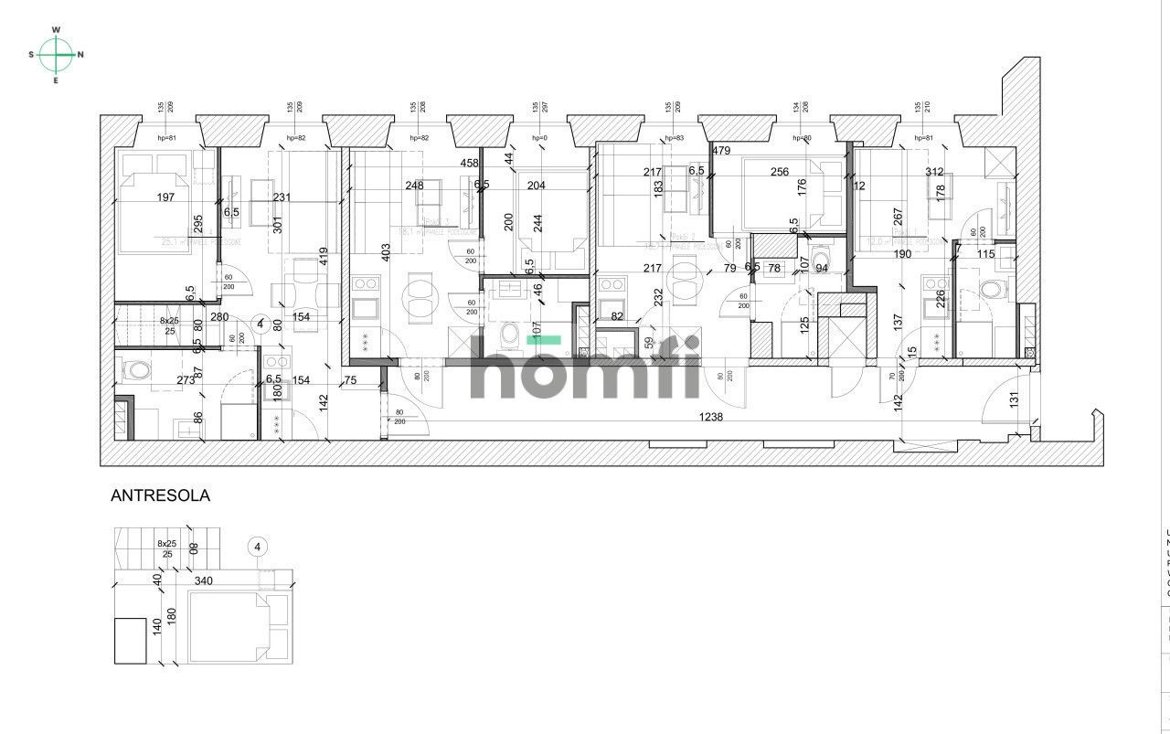 An Apartment with 4 independent studios - nvestment property in the center of Łódź Narutowicza Street - Квартира - Продаж - Łódź, Śródmieście