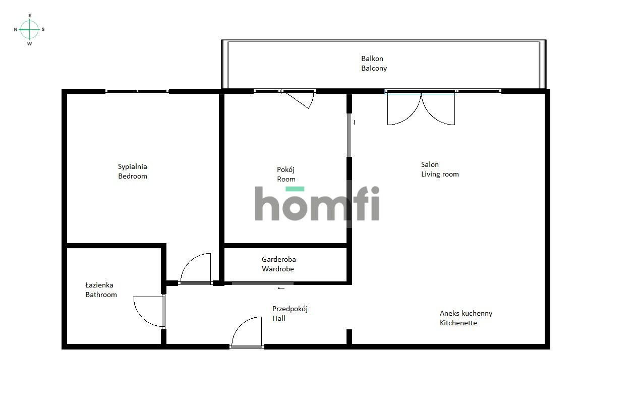 3-room apartment with parking space - Kępa Mieszczańska! - Apartment - Rent - Wrocław, Kępa Mieszczańska