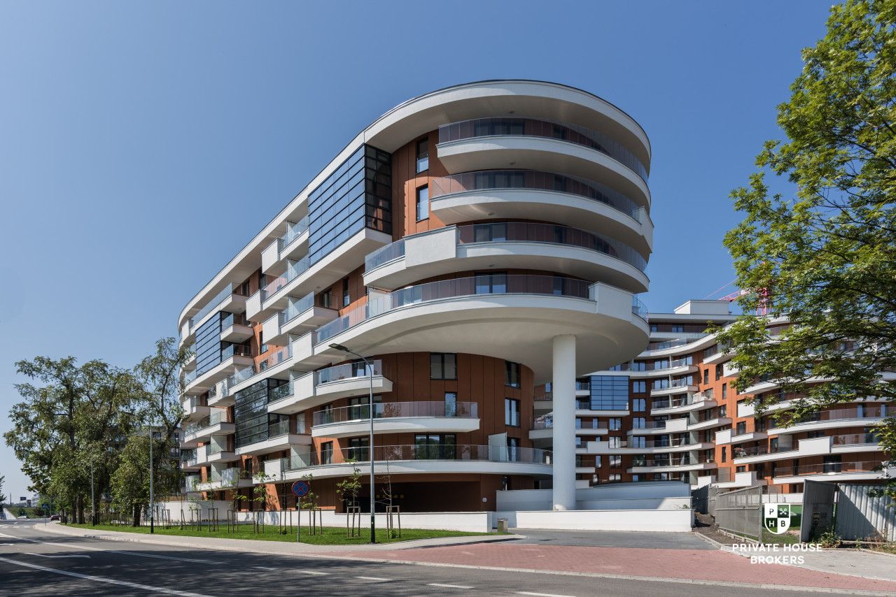 Sunny and air-conditioned 3-room apartment in Wiślane Tarasy 2.0 - Apartment - Rent - Kraków, Śródmieście / Grzegórzki