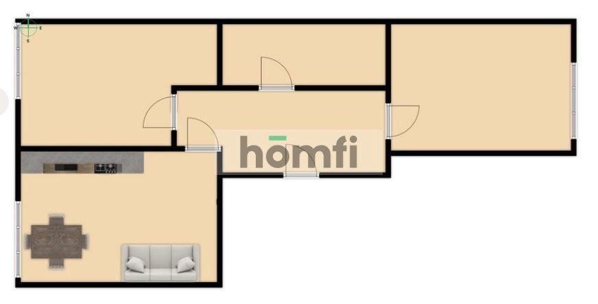 Piękne 3-pokojowe mieszkanie centrum Gdańska - Mieszkanie - Wynajem - Gdańsk, Śródmieście