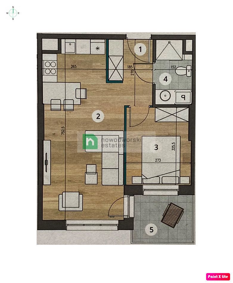 One bedroom apartment in the center with balcony and a parking space - Apartment - Rent - Wrocław, Krzyki / Przedmieście Oławskie