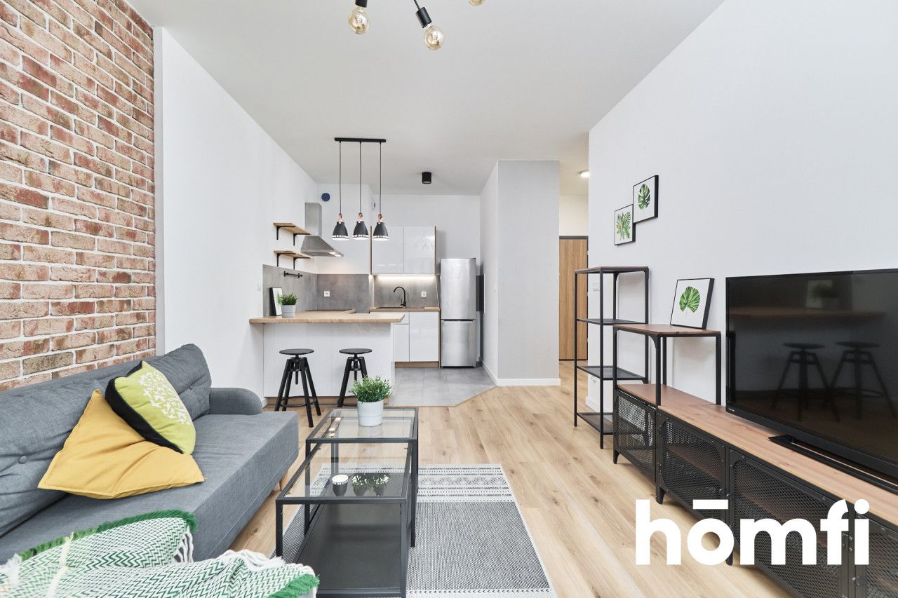 One bedroom apartment in the center with balcony and a parking space - Apartment - Rent - Wrocław, Krzyki / Przedmieście Oławskie