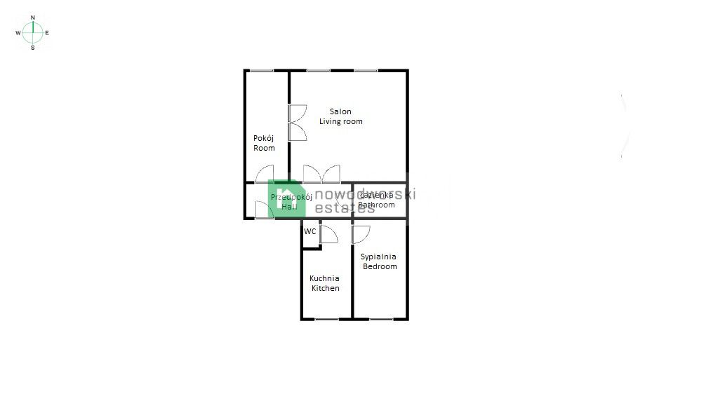 3 rooms flat near the city center- Nadodrze 2800 PLN - Apartment - Rent - Wrocław, Śródmieście / Nadodrze