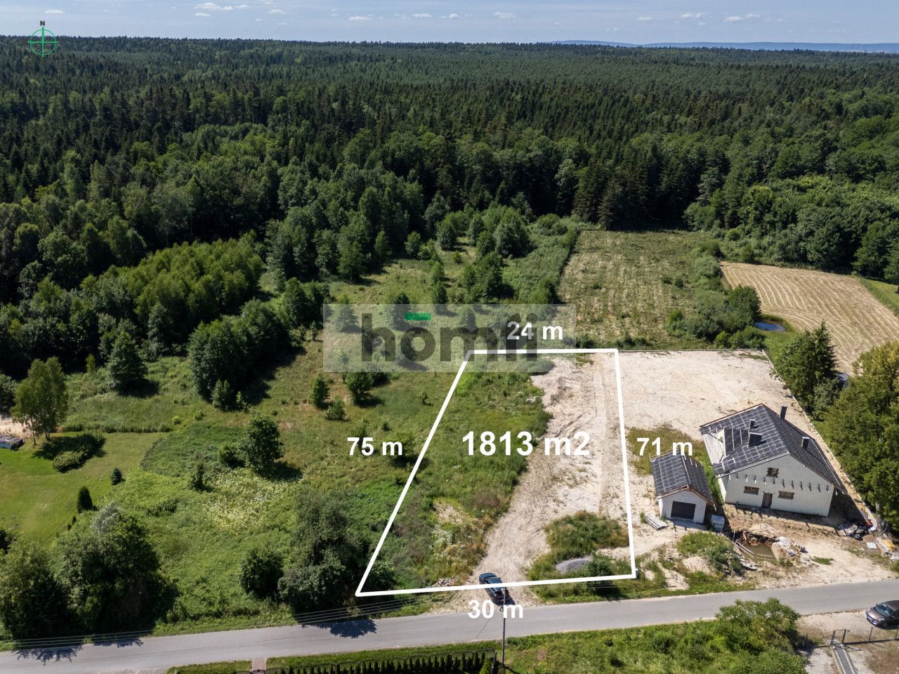 Plot with Zoning Decision – 1813 m² – Lipie - Ділянка - Продаж - Starachowicki, Brody / Lipie