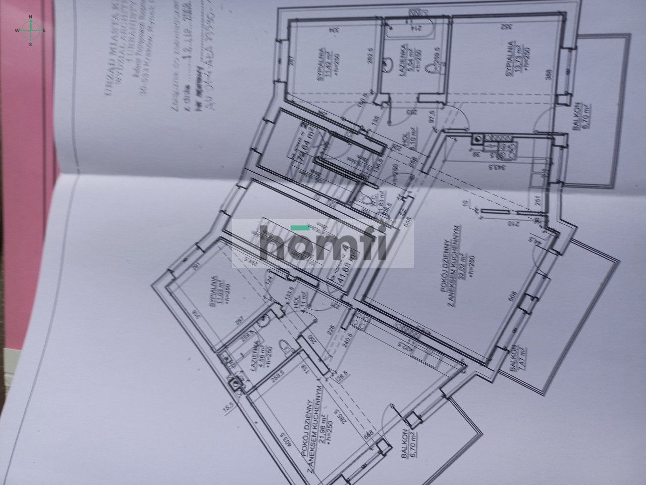 A two-room apartment with a large balcony and a storage room located in Krakow on Na Zielonki Street - Квартира - Продаж - Kraków, Krowodrza / Prądnik Biały