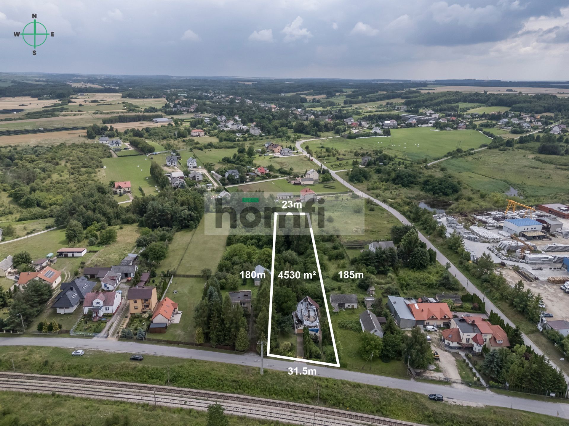 Agricultural-Residential Plot 4,400 m² – Wolica near Kielce - Ділянка - Продаж - Kielecki, Chęciny / Wolica