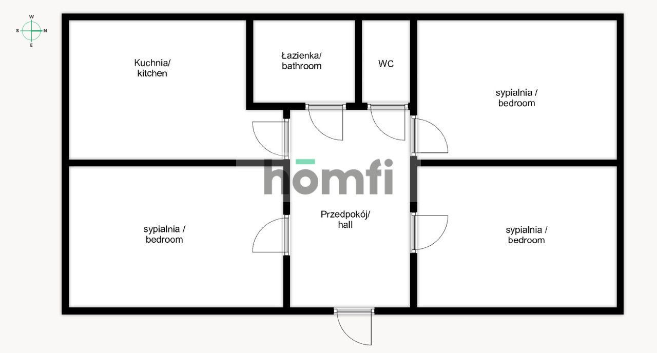 3 bedroom apartment with separate kitchen, Litewska, Krowodrza - Apartment - Rent - Kraków, Krowodrza