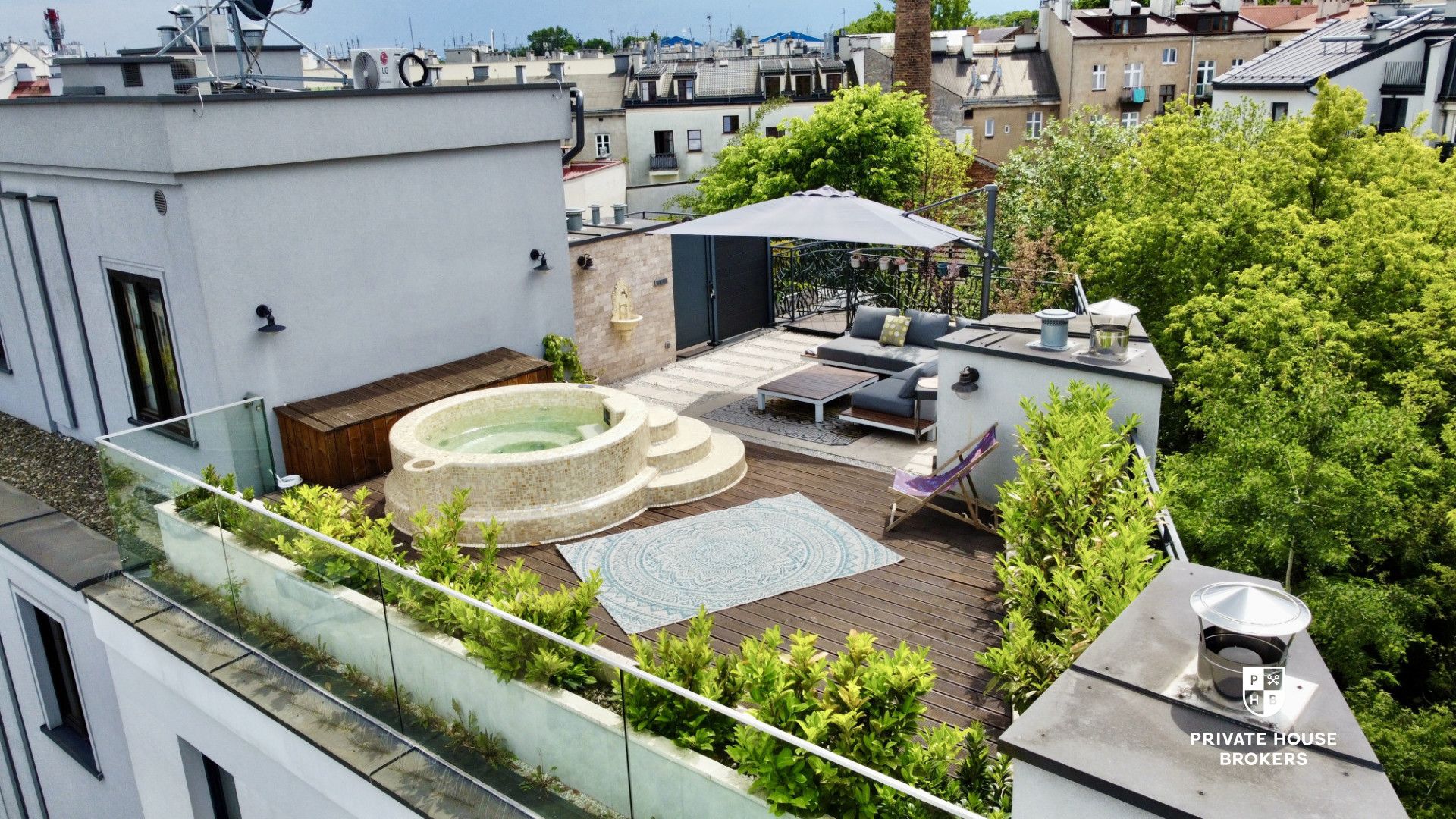 Penthouse z prywatnym tarasem i jacuzzi | Kraków - Mieszkanie - Sprzedaż - Kraków, Podgórze