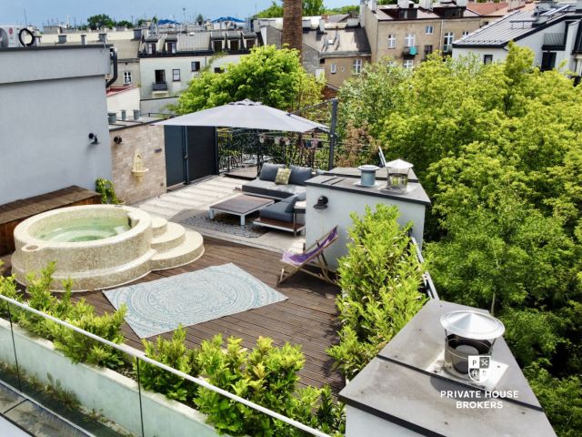 Penthouse z prywatnym tarasem i jacuzzi | Kraków - Mieszkanie - Sprzedaż - Kraków, Podgórze