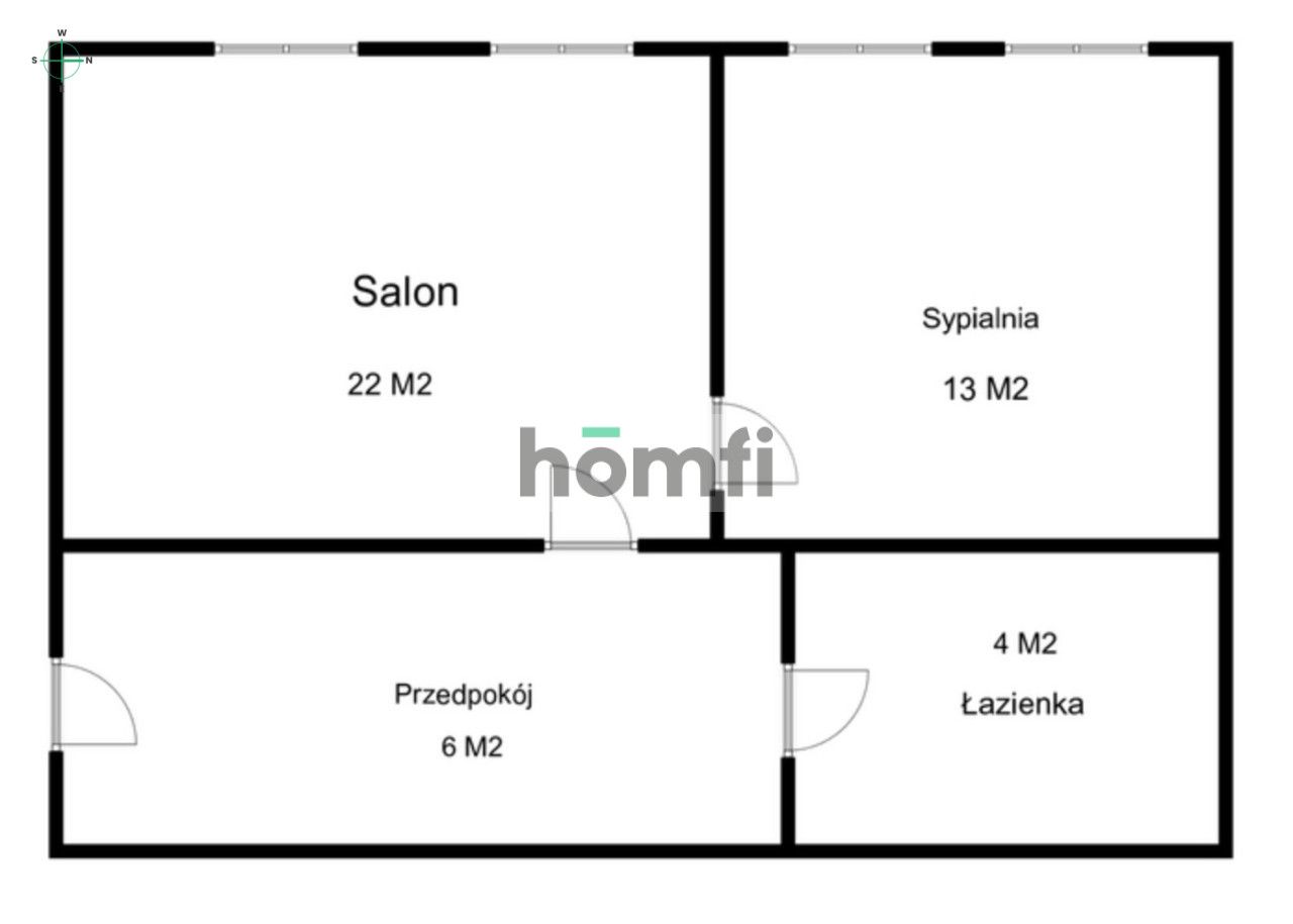 Dwupokojowe mieszkanie z piwnicą w centrum miasta - Mieszkanie - Sprzedaż - Wrocław, Krzyki / Przedmieście Oławskie