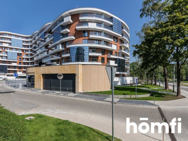 Two-room apartment with a parking space in the underground garage at Wiślane Tarasy - Apartment - Rent - Kraków, Śródmieście / Grzegórzki