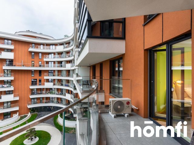 Two-room apartment with a parking space in the underground garage at Wiślane Tarasy - Apartment - Rent - Kraków, Śródmieście / Grzegórzki