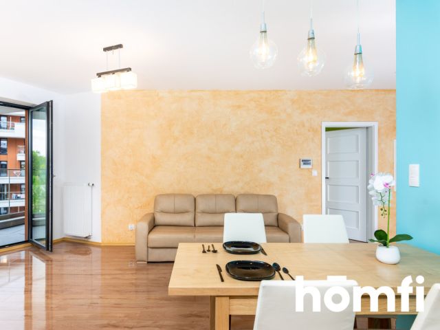 Two-room apartment with a parking space in the underground garage at Wiślane Tarasy - Apartment - Rent - Kraków, Śródmieście / Grzegórzki