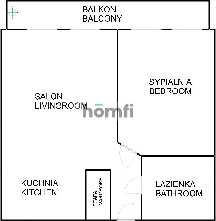 2-room with balcony / Gazowa / Tarnogaj - Квартира - Оренда - Wrocław, Krzyki