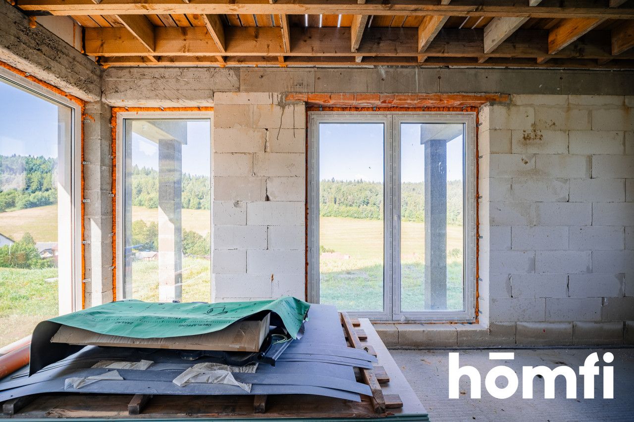 House in the mountains - closed shell + materials! - Дім - Продаж - Nowosądecki, Łabowa / Krzyżówka