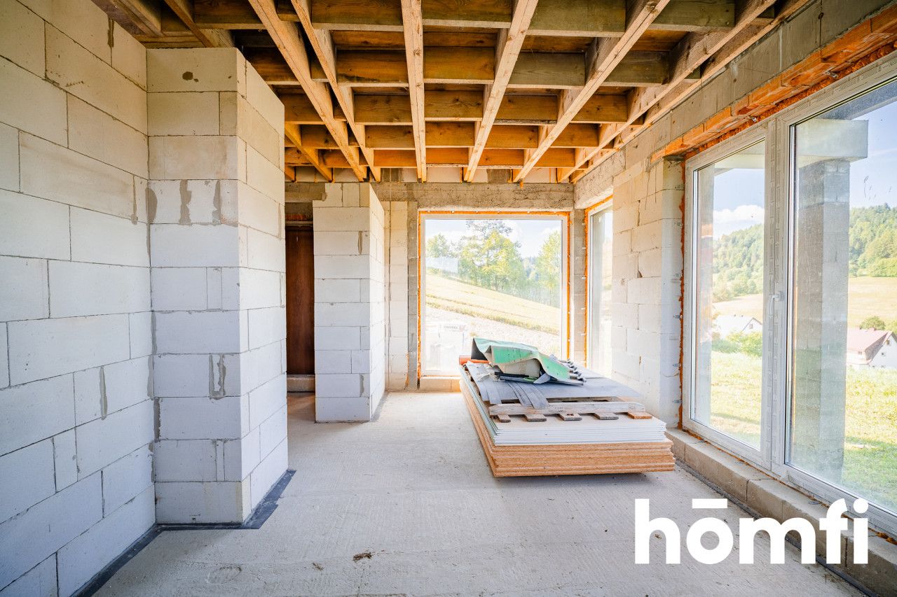 House in the mountains - closed shell + materials! - Дім - Продаж - Nowosądecki, Łabowa / Krzyżówka