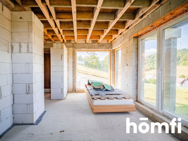 House in the mountains - closed shell + materials! - Дім - Продаж - Nowosądecki, Łabowa / Krzyżówka