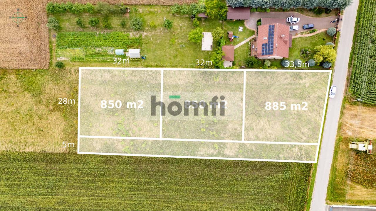 Ready for building plot with all media into a main road - Plot - Sale - Radomski, Zakrzew / Kresy