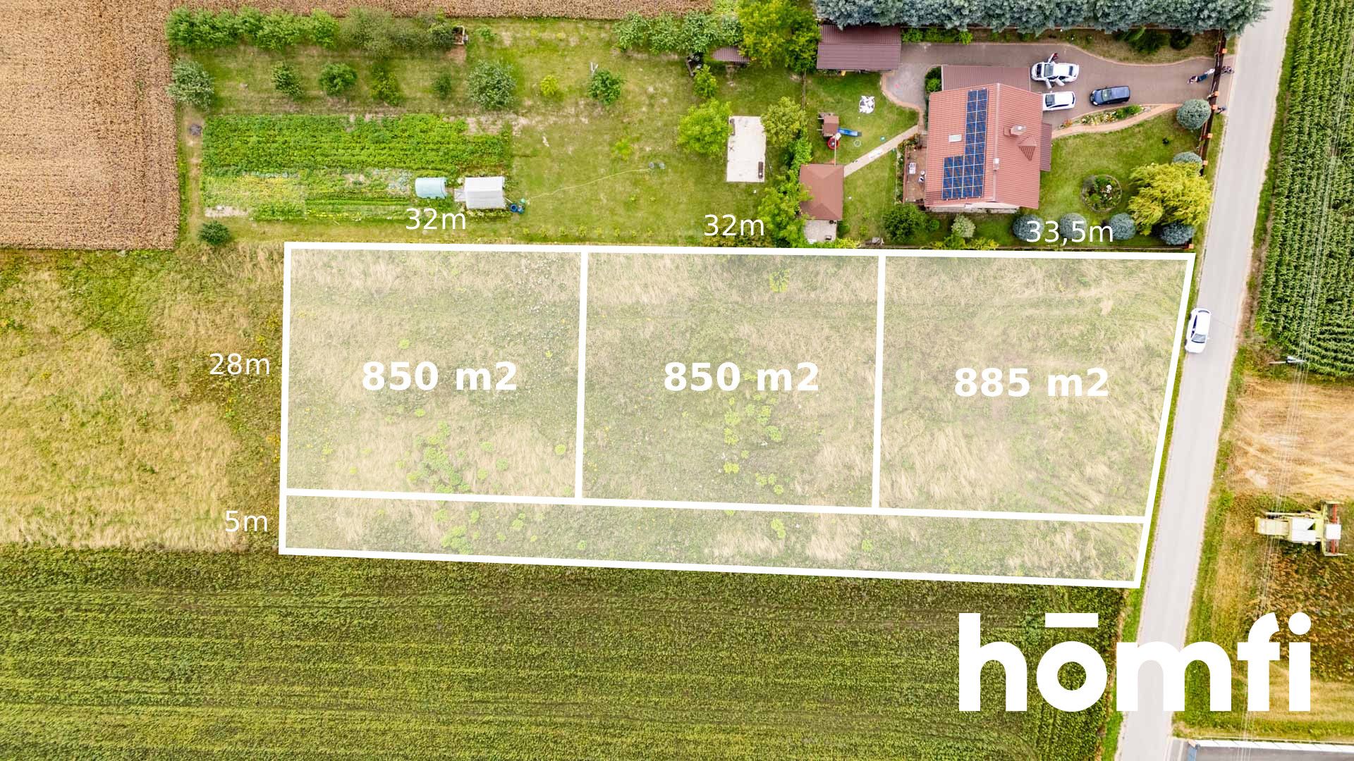 Ready for building plot with all media into a main road - Plot - Sale - Radomski, Zakrzew / Kresy