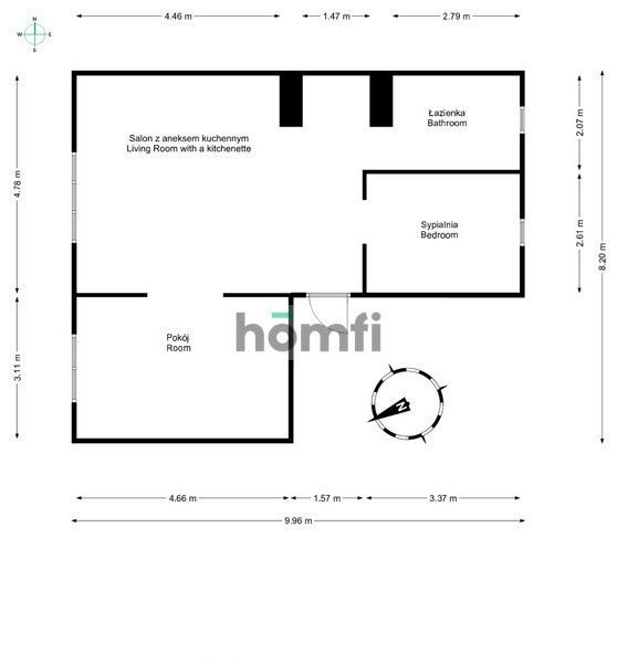 Jasne, 3 pokojowe mieszkanie w spokojnej okolicy - Mieszkanie - Sprzedaż - Wrocław, Fabryczna / Muchobór Wielki