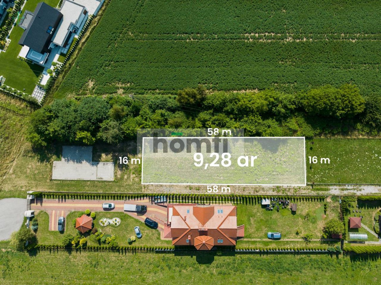 Building plot in green area | Zakarnie - Ділянка - Продаж - Kraków, Nowa Huta / Mogiła