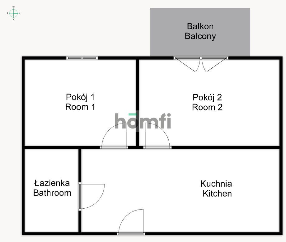 2 osobne pokoje / inwestycyjnie / dla studentów / przy rzece / balkon / parking - Mieszkanie - Sprzedaż - Wrocław, Psie Pole / Kleczków