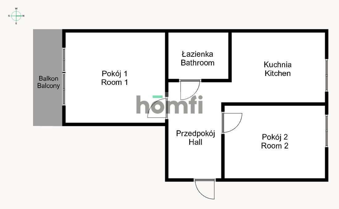 2 separate rooms / air condition / balcony / City Center - Квартира - Продаж - Wrocław, Stare Miasto
