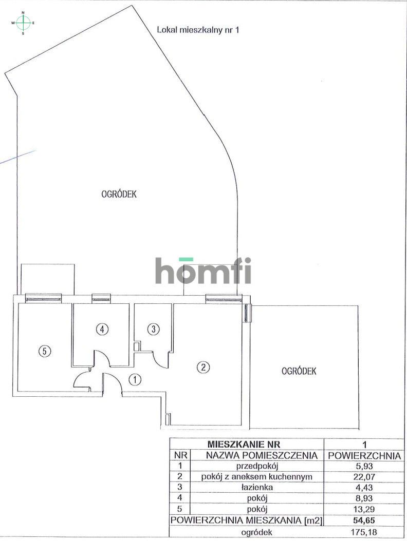 3 POKOJE | DWA OGRÓDKI | BROCHÓW - Mieszkanie - Sprzedaż - Wrocław, Krzyki / Brochów