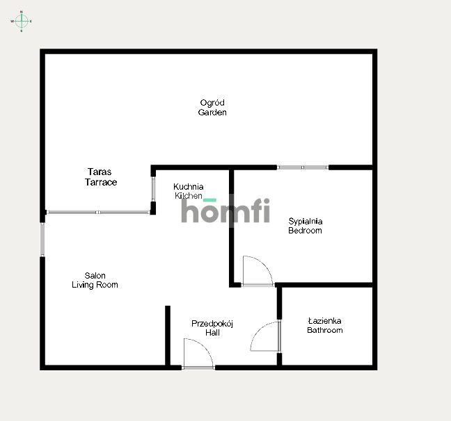 Two-room apartment with a terrace and garden in a gated community - Apartment - Rent - Kraków, Krowodrza / Bronowice Wielkie
