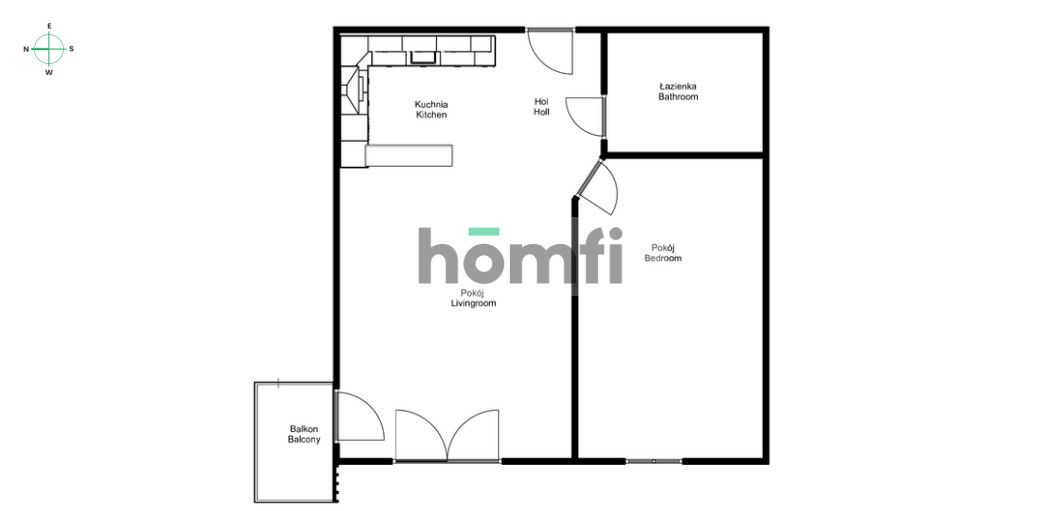 2 pokoje z balkonem - Buforowa Jagodno - Mieszkanie - Wynajem - Wrocław, Krzyki / Jagodno