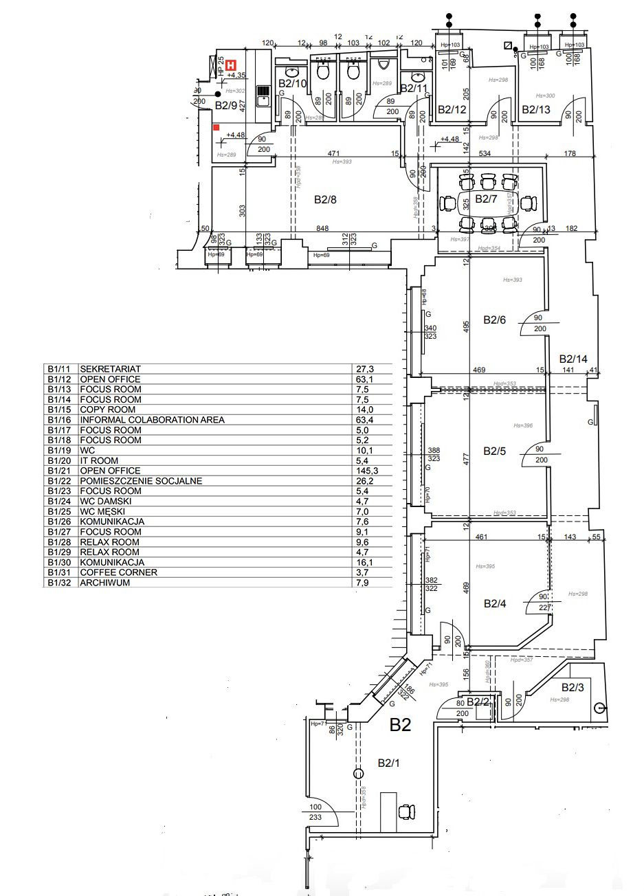 Na wynajem przestronny lokal 260 m2 Rynek 2 piętro - Lokal użytkowy - Wynajem - Wrocław, Stare Miasto / Rynek