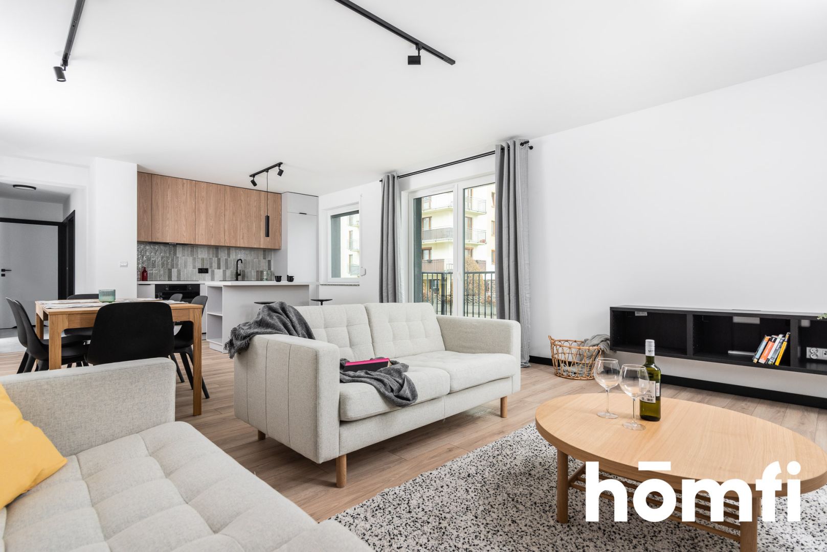 New 3-room apartment with a balcony, garage and storage room - Apartment - Rent - Wrocław, Krzyki