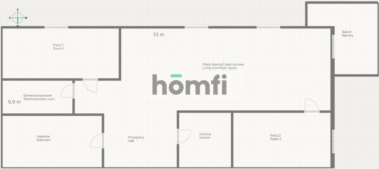 Rozkładowe mieszkanie/gotowe biuro,blisko Magnolii - Mieszkanie - Sprzedaż - Wrocław, Stare Miasto / Szczepin