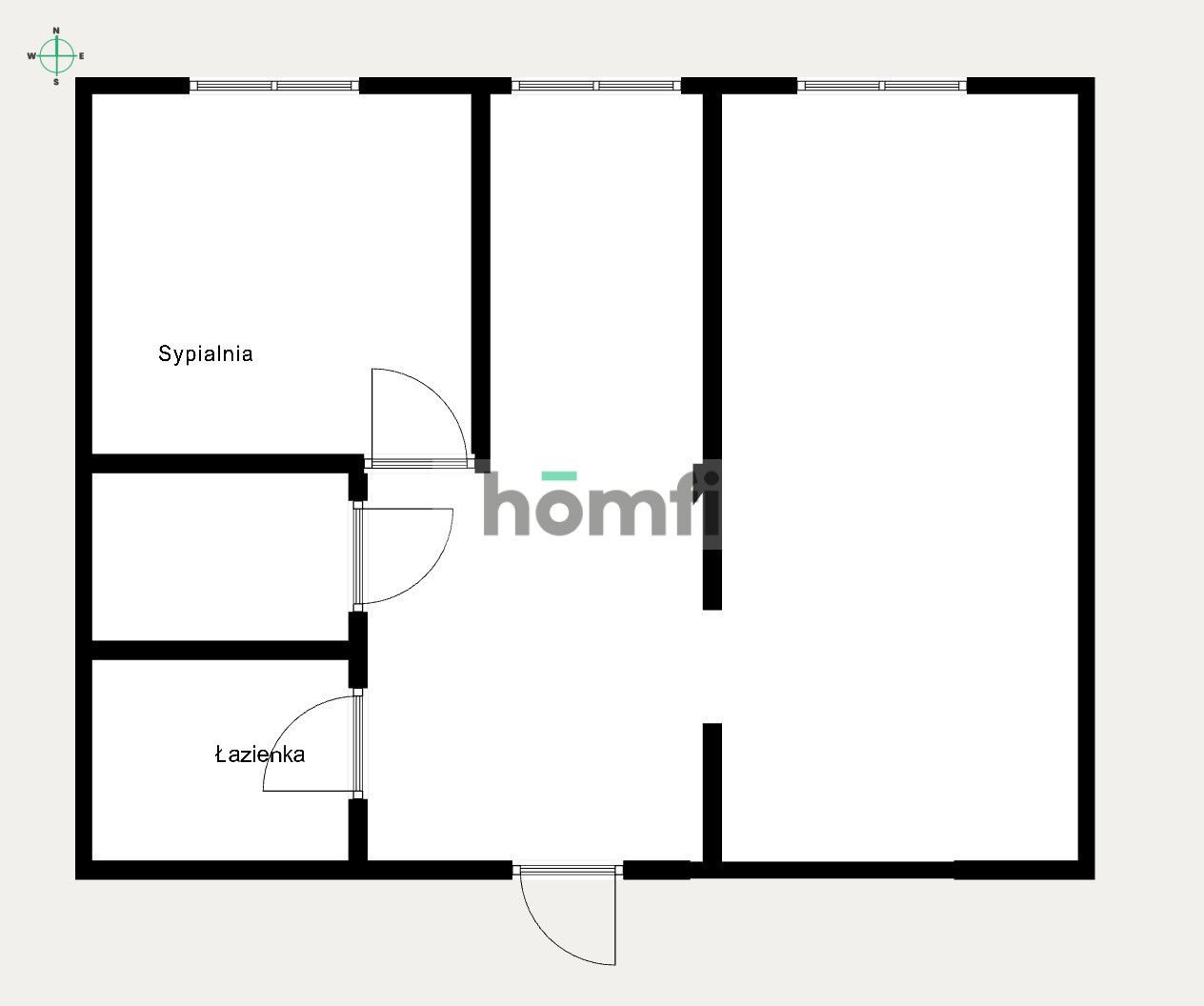 Świeżo po remoncie, 45 m² z balkonem, centrum - Mieszkanie - Wynajem - Łódź, Śródmieście
