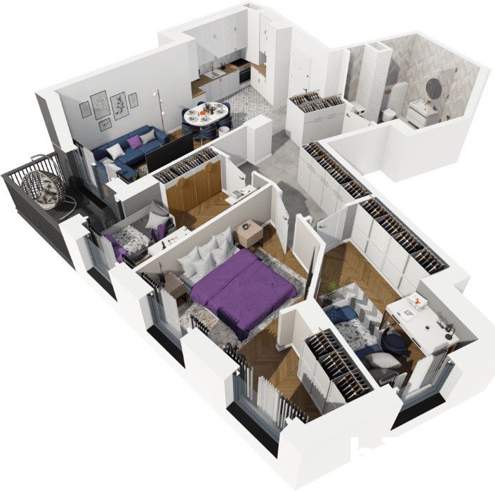 Nowoczesne mieszkanie 66,9 m² – Gdańsk - Mieszkanie - Sprzedaż - Gdańsk, Siedlce