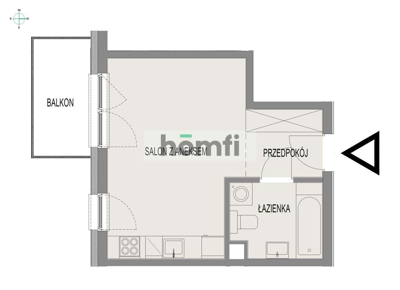 air conditioning / balcony / from 01.09 / city center / close to universities - Apartment - Rent - Wrocław, Krzyki / Przedmieście Oławskie