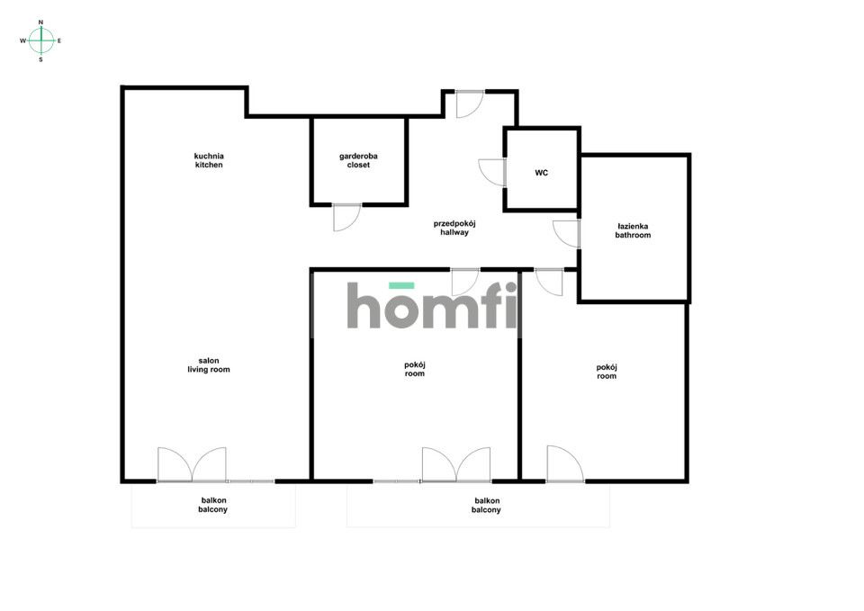 Kępa - funkcjonalne mieszkanie z widokiem - Mieszkanie - Sprzedaż - Wrocław, Kępa Mieszczańska