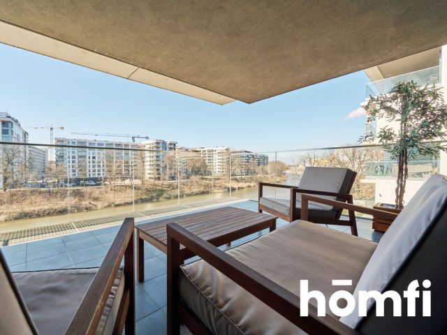 3-room apartment with a terrace overlooking the Oder river 3575 PLN - Apartment - Rent - Wrocław, Śródmieście