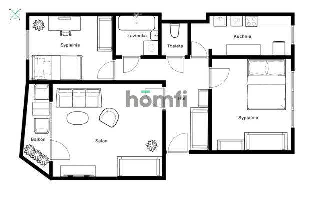 Move-in ready 3-room apartment with air conditioning, balcony, and open view – Prądnik Czerwony - Квартира - Продаж - Kraków, Śródmieście / Prądnik Czerwony