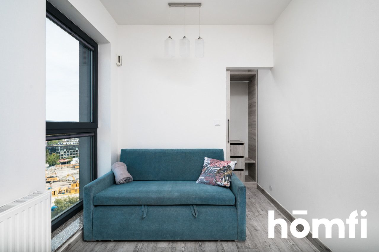 AIR CONDITIONED STUDIO APARTMENT WITH A VIEW ON THE KRAKOW SKYLINE ┃ UL. MOGILSKA 120B ┃ CITY CENTER ┃ PARKING - Apartment - Rent - Kraków, Śródmieście