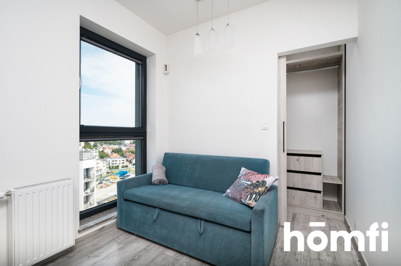 AIR CONDITIONED STUDIO APARTMENT WITH A VIEW ON THE KRAKOW SKYLINE ┃ UL. MOGILSKA 120B ┃ CITY CENTER ┃ PARKING - Apartment - Rent - Kraków, Śródmieście