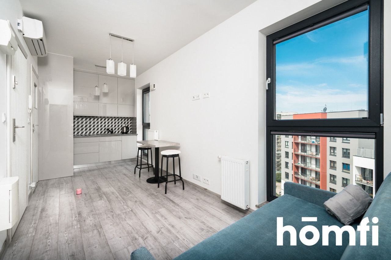AIR CONDITIONED STUDIO APARTMENT WITH A VIEW ON THE KRAKOW SKYLINE ┃ UL. MOGILSKA 120B ┃ CITY CENTER ┃ PARKING - Apartment - Rent - Kraków, Śródmieście