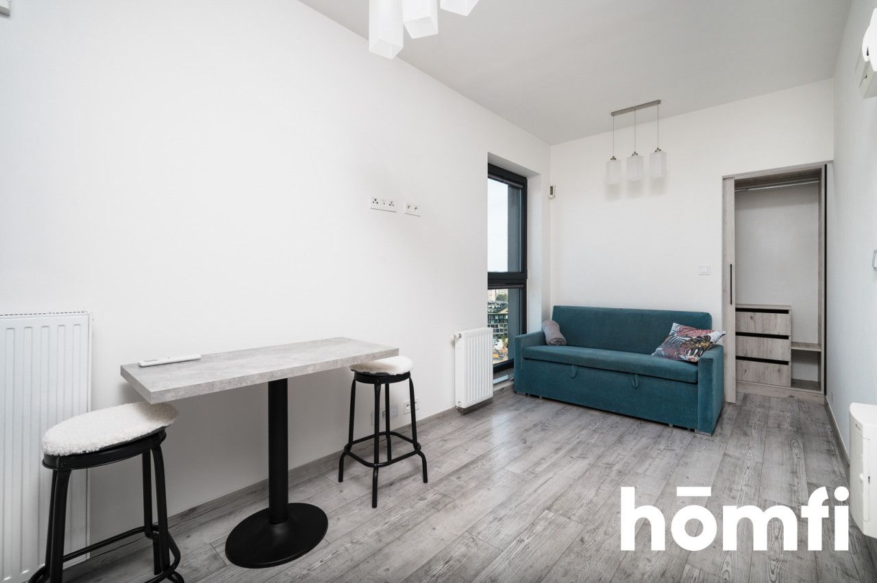 AIR CONDITIONED STUDIO APARTMENT WITH A VIEW ON THE KRAKOW SKYLINE ┃ UL. MOGILSKA 120B ┃ CITY CENTER ┃ PARKING - Apartment - Rent - Kraków, Śródmieście