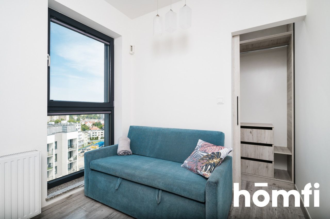 AIR CONDITIONED STUDIO APARTMENT WITH A VIEW ON THE KRAKOW SKYLINE ┃ UL. MOGILSKA 120B ┃ CITY CENTER ┃ PARKING - Apartment - Rent - Kraków, Śródmieście