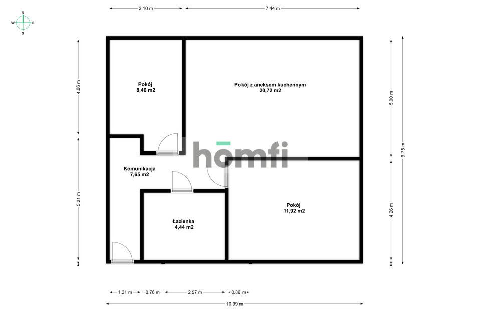 FOR SALE: MODERN 3-ROOM APARTMENT - Квартира - Продаж - Poznań, Grunwald / Górczyn
