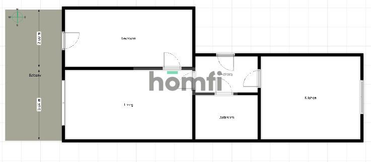 For rent, 2 separate rooms, Gutenberga Street - Квартира - Оренда - Kraków, Ruczaj