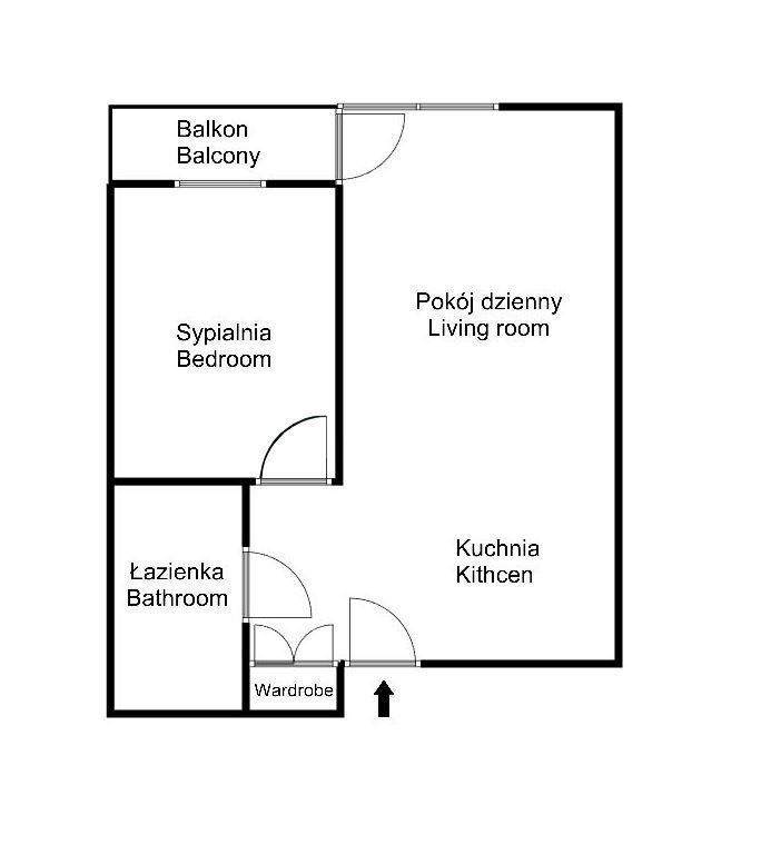 Nowe, 2 pokojowe mieszkanie przy ul. Wrocławskiej - Mieszkanie - Wynajem - Kraków, Krowodrza / Łobzów